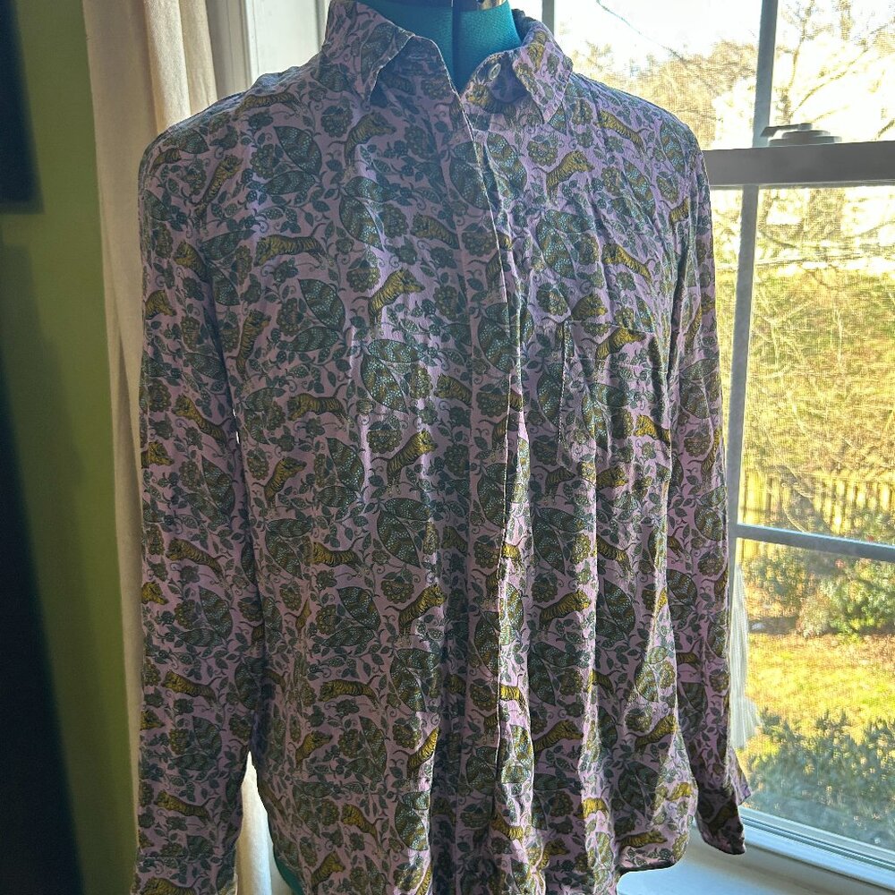 J. Crew silk button up blouse